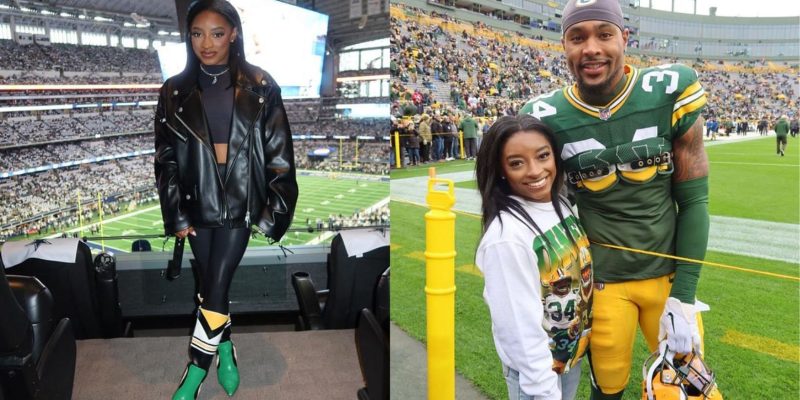 Simone Biles schreibt nach der Niederlage der Green Bay Packers gegen die San Francisco 49ers eine Drei-Wörter-Notiz für Ehemann Jonathan Owens