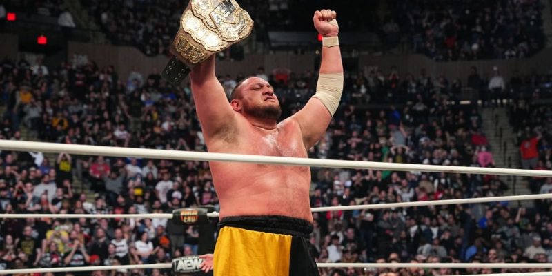 Erster Blick auf den möglichen neuen Titel nach dem Sieg von Samoa Joe beim AEW Worlds End [Photo]