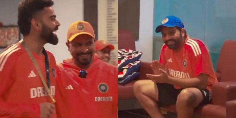 [Watch] Virat Kohli gewinnt die Umkleidekabinenmedaille als bester Feldspieler in der T20I-Serie IND vs. AFG