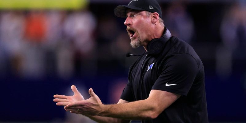 Ich liebe es, wenn Dan Campbell diesen verrückten Blick in die Augen bekommt