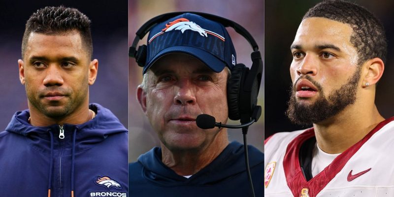 Insider-Anmerkungen zu Sean Paytons Blockbuster-Plan, Russell Wilson durch Caleb Williams und Drake Maye als Optionen zu ersetzen