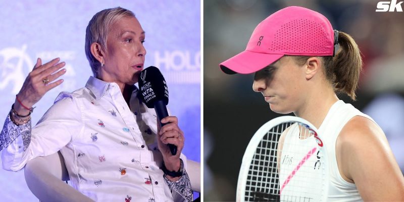 „Es sieht wirklich seltsam aus“ – Martina Navratilova ist unzufrieden mit Iga Swiateks Aufschlag und drängt Pole dazu, nach dem Ausscheiden bei den Australian Open 2024 für mehr Flüssigkeit zu sorgen