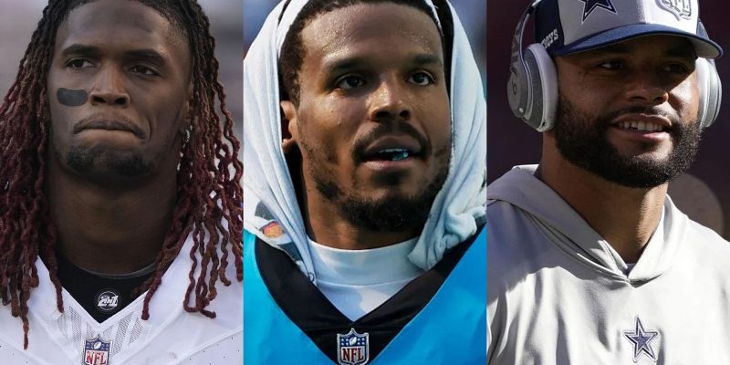 Cam Newton ruft CeeDee Lambs Mutter wegen der Schimpftirade um Dak Prescott zur Rede und warnt vor den Folgen des Ausbruchs: „Halt einfach den Mund“