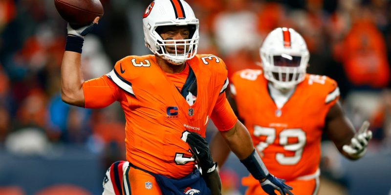 Die Broncos scheinen in den Playoffs aufzugeben, Russell Wilson wird auf die Bank gesetzt