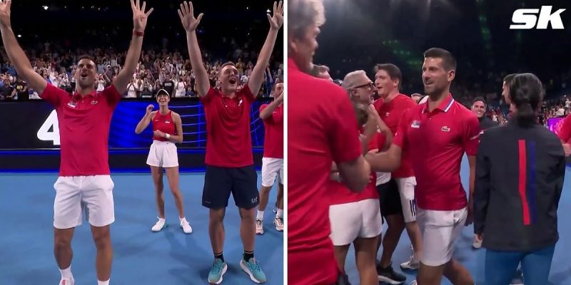 Novak Djokovic und Team Serbien zählen nach dem United-Cup-Sieg gegen China den Countdown bis 2024