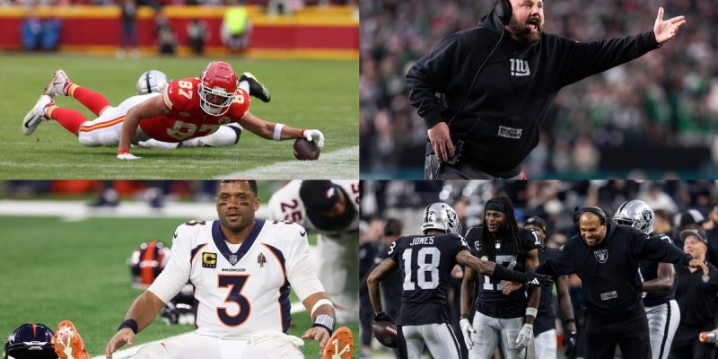 Travis Kelce ist nicht erfreut; Russell Wilson in Denver fertig?; Antonio Pierce wurde in Vegas respektlos behandelt