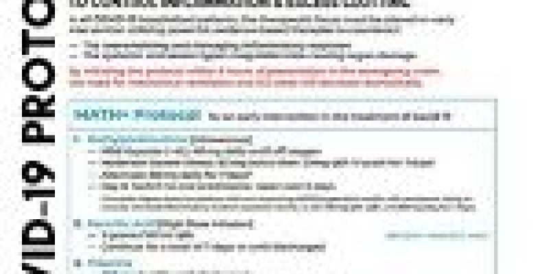 COVID19 FLCCC-Protokoll – Hausmittel für Mütter