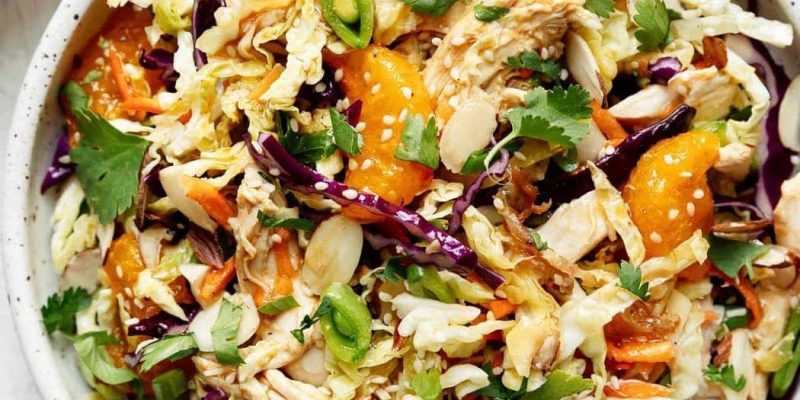 Chinesisch inspirierter Hühnersalat (Mandarinen-Hühnersalat)