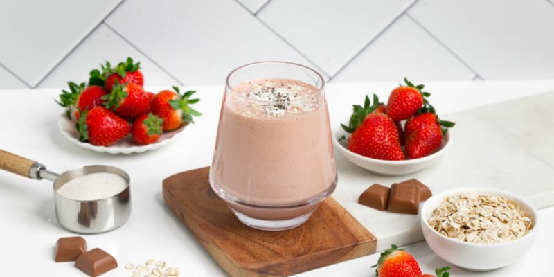 Schoko-Beeren-Käsekuchen-Smoothie | Gesunde Mama