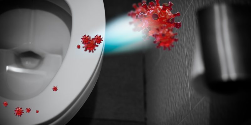 Verhindert das Schließen des Toilettendeckels vor dem Spülen eine Virusinfektion?