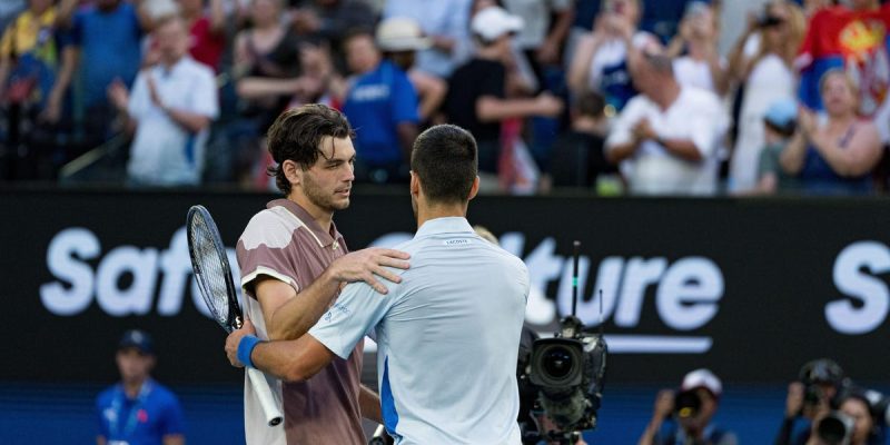 Novak Djokovic war der Felsbrocken, Taylor Fritz war Sisyphos