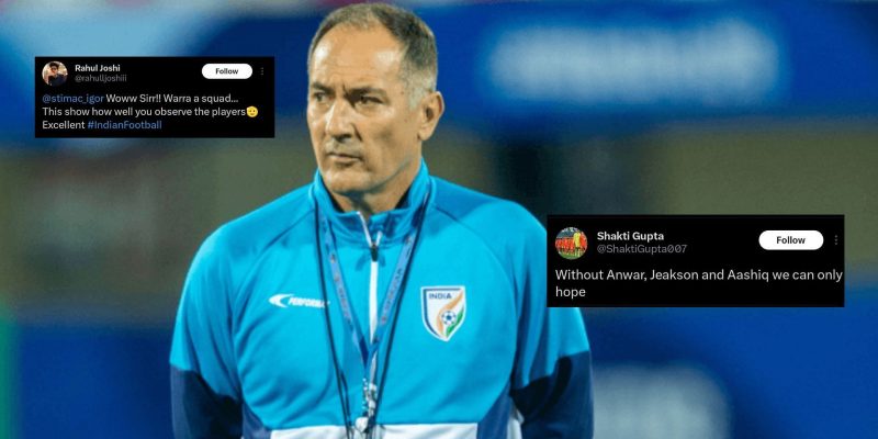 „Bevorzugung gegenüber Talent?“  – Gemischte Reaktionen der Fans, als Igor Stimac Indiens Kader für den AFC Asian Cup bekannt gibt