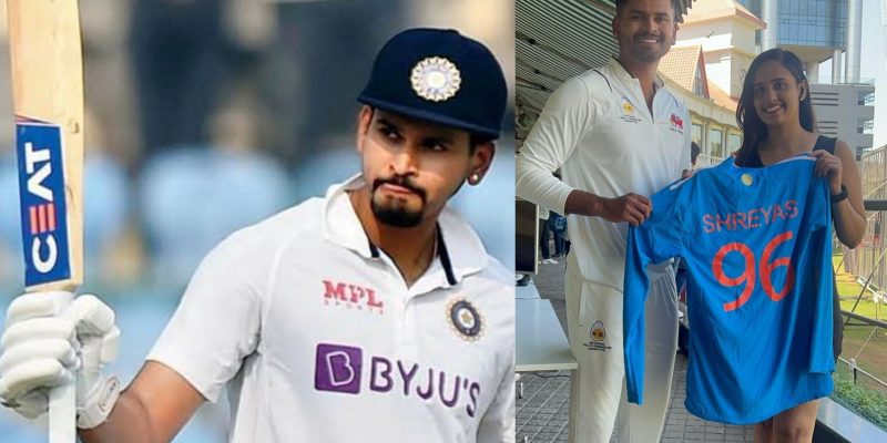 Shreyas Iyer schenkt Fan während des Ranji Trophy-Spiels ein signiertes Indien-Trikot