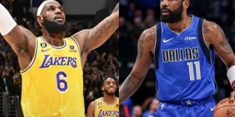 Der versehentliche Angriff von LeBron James auf Kyrie Irving bringt NBA-Twitter in Aufruhr